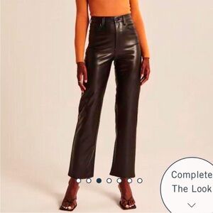 Abercrombie Black Leather Pants